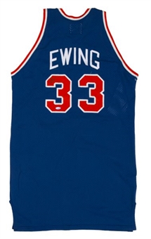 1986-1987 Patrick Ewing New York Knicks Game Used and Signed Jersey  MEARS A-10